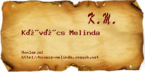 Kövécs Melinda névjegykártya